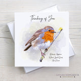 Sympathy Card - Robins Appear When Loved One’s Are Near